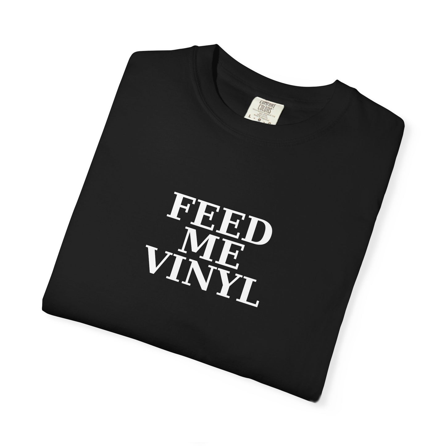 "Feed Me Vinyl" - Premium Unisex T-shirt (Black)