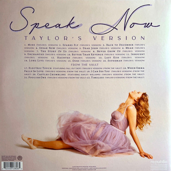 Taylor Swift - Speak Now (Taylor's Version) - Lilac Marbled