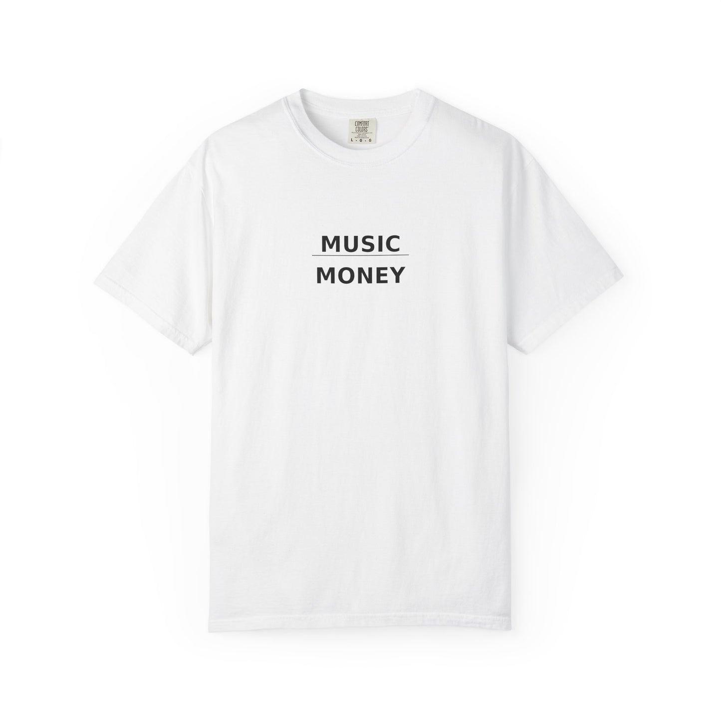 "Music Over Money" - Premium Unisex T-shirt (White)