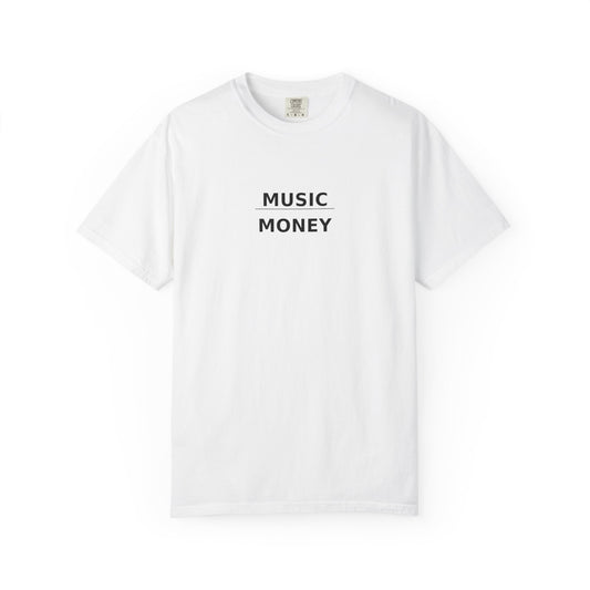 "Music Over Money" - Premium Unisex T-shirt (White)