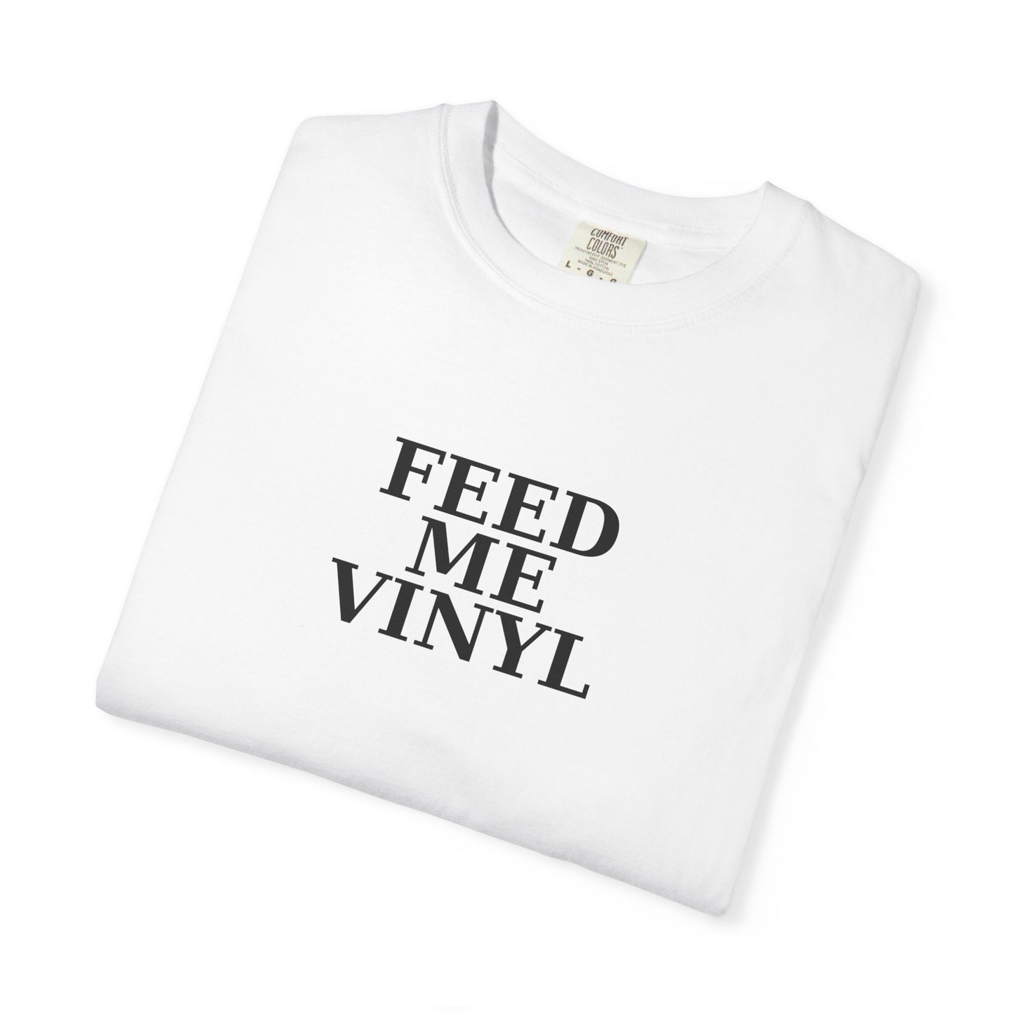 "Feed Me Vinyl" - Premium Unisex T-shirt (White)