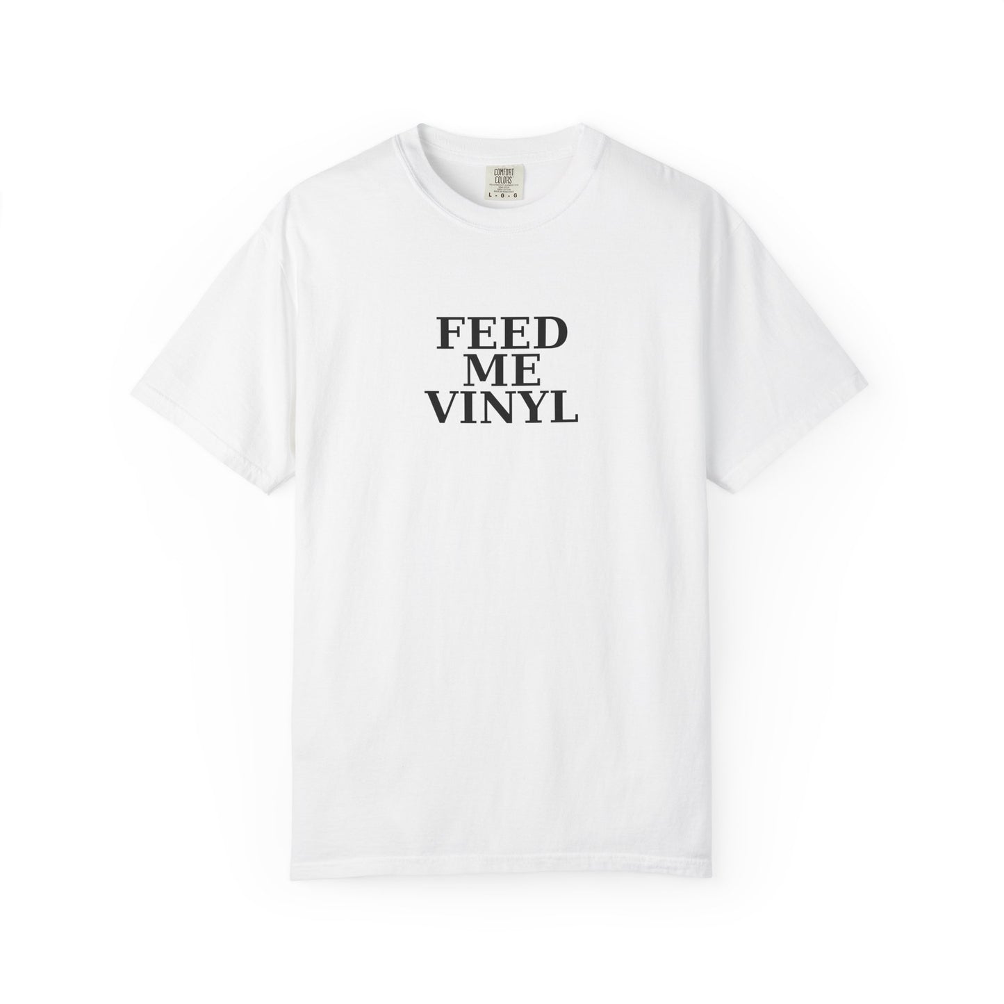"Feed Me Vinyl" - Premium Unisex T-shirt (White)